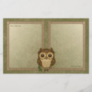 Search for owl stationery paper Wildlife