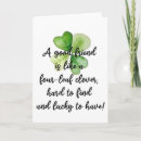 Search for friendship st patricks cards Four leaf clover