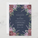Search for navy and plum wedding invitations Elegant