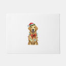 Search for golden retriever christmas doormats Wolf