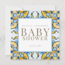 Search for blue and yellow baby shower invitations Mediterranean