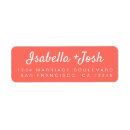 Search for coral wedding return address labels Stylish