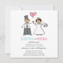 Search for cute cartoon couple wedding invitations Groom