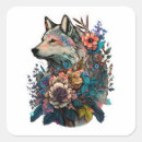 Search for wolf face stickers Flowers