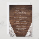 Search for wood and lace wedding invitations Elegant