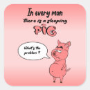 Search for funny pig stickers Humor