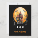 Search for halloween moving announcement cards Haunted house