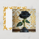 Search for blank black and gold cards Floral