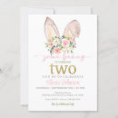 Search for some bunny is turning two invitations For kids