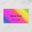Search for rainbow business cards Beauty