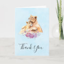 Search for lion and cub cards Watercolor