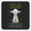 Search for alien spaceship stickers Sci fi