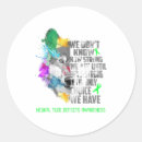Search for defects stickers Awareness month