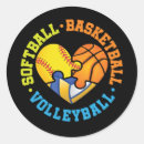 Search for heart basketball stickers Player