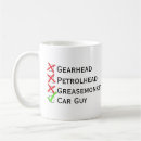 Search for gearhead mugs Car lover