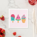 Search for ice cream cone napkins Watermelon