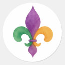 Search for mardi gras fleur de lis stickers Purple