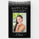 Search for black and silver banners Happy birthday