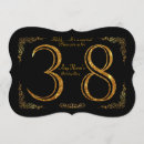 Search for 38th birthday invitations Gold