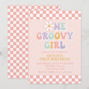Search for retro gingham invitations Girl