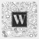Search for w monogram stickers Initial