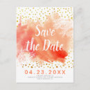 Search for coral reef save the dates Watercolor