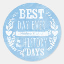 Search for baby boy birthday stickers Blue watercolor