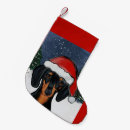 Search for black santa christmas stockings Doxie