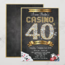Search for casino 40th birthday invitations Poker