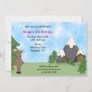 Search for moose birthday invitations Woodland