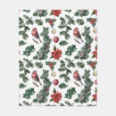 Search for robin bird blankets Festive