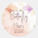 Search for watercolor butterflies stickers Butterfly baby shower