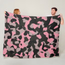 Search for pink camo blankets Black