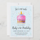 Search for unicorn cake birthday invitations Colourful