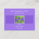 Search for iris business cards Purple