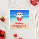 Search for funny christmas napkins Santa claus
