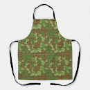 Search for green plaid aprons Black