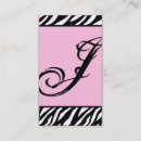 Search for pink zebra business cards Black