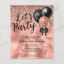 Search for elegant 40th birthday invitations Black