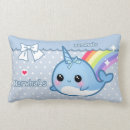 Search for narwhal cushions Rainbow