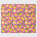Search for pink lemon wrapping paper Bright