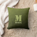 Search for olive green cushions Army