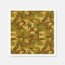 Search for army camo napkins Military