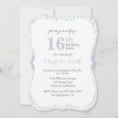 Search for lilac sweet 16 invitations Floral