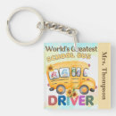 Search for school bus driver key rings Yellow