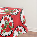 Search for red poppy tablecloths Remembrance