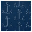 Search for nautical blue anchor fabric Navy and white