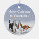 Search for hounds christmas tree decorations Bassets