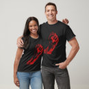Search for raised fist tshirts Political