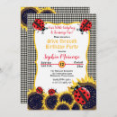 Search for ladybug 1st birthday invitations Floral